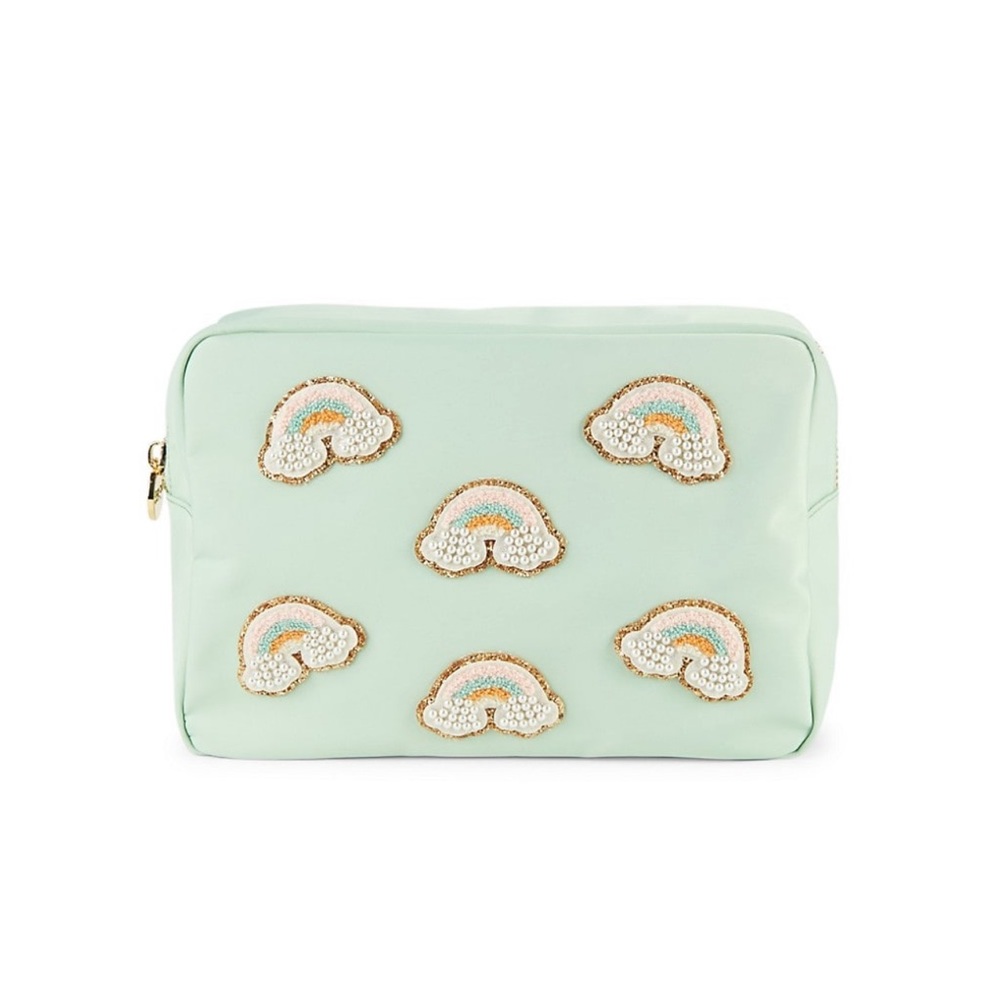 Stoney clover pistachio pouch